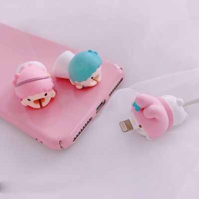 Pelindung Kabel Gigitan Binatang Kabel Kartun Imut untuk Iphone 5 6 7 8 Kabel Pengisi Daya USB Aksesori Kabel Pelindung Lengan