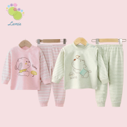 Bộ đồ dài tay cotton len thu đông cho bé trai bé gái 03BDT