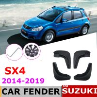 บังโคลนรถสำหรับ Suzuki SX4 S-Cross 2019 ~ 2014บังโคลนรถแผ่นสาดบังโคลนยางกันโคลนอุปกรณ์เสริม2018 2017 2016 2015