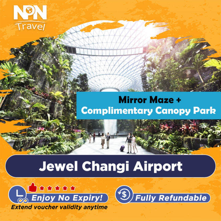 [Jewel Changi Airport] Mirror Maze + Canopy Park Open Date Tickets