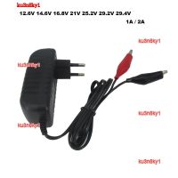 ku3n8ky1 2023 High Quality 29.4V 1A Lithium Charger 6S 22.2V 25.2V 24V 7S 24V 1A 5S 21V 2A 4S 16.8V 3S 12.6V 12V Li-ion Wall Charger Alligator Clip