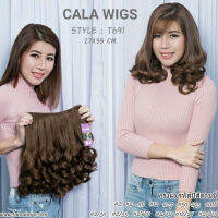 แฮร์พีช hairpiece แฮร์พีช calawigs ชิ้นหนาพิเศษไหมด้านเหมือนผมจริง แฮร์พีชลอนสั้น รหัส T691 กว้าง27cm ยาว35cm-