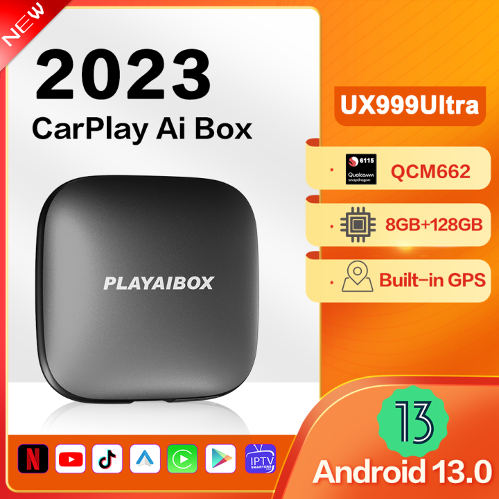 Carplay Ai กล่อง Netflix IP Android 13 UX999Ultra 8กรัม128กรัมไร้