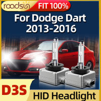 Roadsun 2ชิ้น35W D3S 6000K Xenon HID ไฟหน้ารถหลอดไฟ3800Lm Fit สำหรับ Dodge Dart 2013 2014 2015 2016