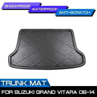 พรมปูพื้นรถยนต์พรมสำหรับ Suzuki Grand Vitara 2006 2007 2008 2009 2010-2014ด้านหลัง Trunk Anti-Mud Cover
