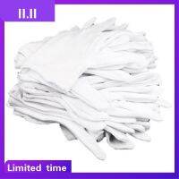 12 PAIRS 100 COTTON WHITE MOISTURISING LINING GLOVE health music work