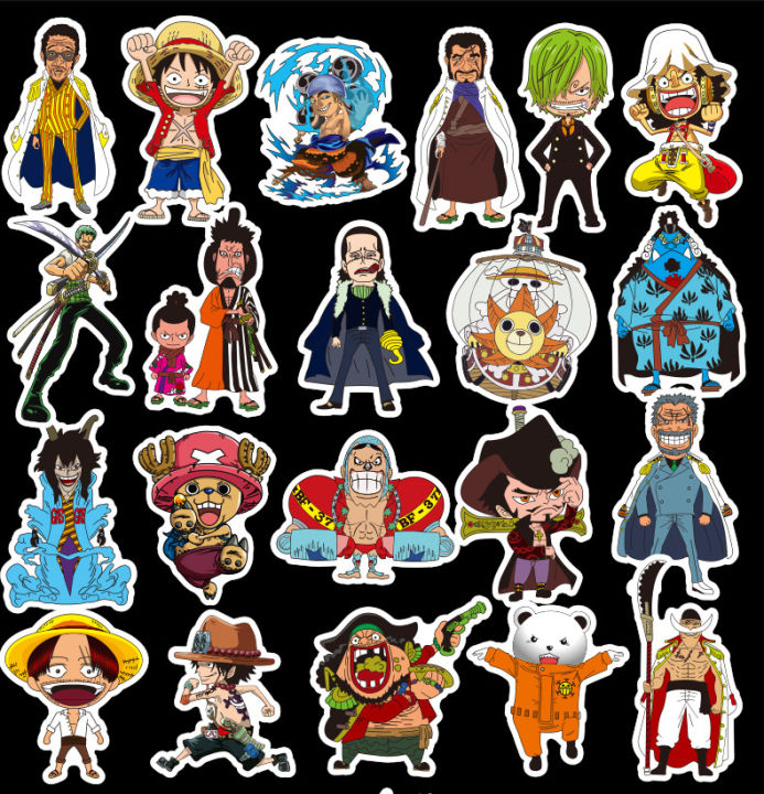 สติ๊กเกอร์วันพีช-วันพีช-ลูฟี่-one-piece-sticker-สติ๊กเกอร์-7-cm-48-ชิ้น-สติ๊กเกอร์ตกแต่ง-diy-ของสะสม-ของเล่น-ของเล่นถูกๆ-ของเล่นเด็ก