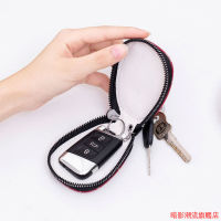 Trace together token pouch with QR Code Window Leather key case ladies Korea simple large capacity mens zipper home key