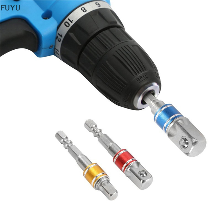 fuyu-1-4-3-8-1-2-ซ็อกเก็ตอะแดปเตอร์ไดรฟ์-hex-shank-converter-extension-drill-bits