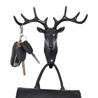 Nordic Creative Antler Hook Wall Hanging Coat Fitting Room Entrance Porch Decoration Key Rack Without Drilling