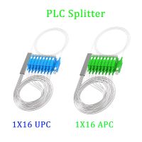 Free Shipping 10 PCS 1X16 PLC SC/APC UPC SM 0.9mm G657A1 PVC 1m FTTH Fiber Optic Splitter