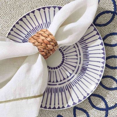 16Pcs Country Style Water Napkin Ring, Hand- Straw Napkin Ring, Farmhouse Natural Napkin Buckle