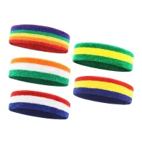 「nebulia shop」ออกกำลังกายวิ่งขี่จักรยาน Sweatband Sweatband คาดศีรษะผู้ชาย39; S ผู้หญิงยืดหยุ่นระบายอากาศโยคะ H Airband คาดศีรษะ Sweatband