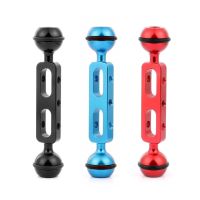 5.1 inch 13cm Aluminum Alloy Dual Balls Arm for Underwater Diving Torch Video Light, Ball Diameter: 1inch 2.54cm