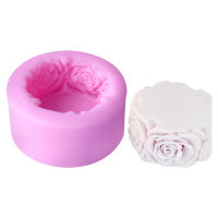 Resin Casting Reusable Valentines Day Clay Craft Handmade Baking Rose Flower Column Polymer Plaster Silicone DIY Romantic Home Decorations Soap Making Candle Mold