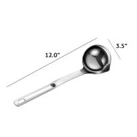 QTCF-Kitchen Accessories Gadgets Stainless Steel Scoop Filter Grease Spoon Colander Spoon Soup Oil Separation Cooking Colander Tools