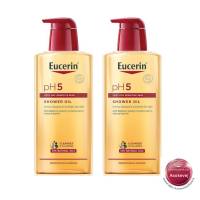 Eucerin pH5 shower very dry sensitive skin shower oil ยูเซอริน พีเอช5 เวรี่ ดราย เซ็นซิทีฟ สกิน ชาวเวอร์ ออยล์ 400มล (2ขวด)