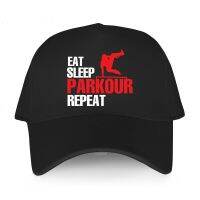 Hot sale cotton Caps Brand fishing hat Eat Sleep Parkour Reapeat Free Runn Parkour Runner Funny Design Men Adult Baseball Cap