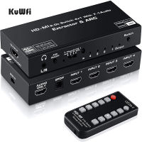 HDMI Audio Extractor 4K HD-MI SPDIF Converter 5.1 HD-MI HD-MI RCA Splitter Optic TOSLINK Switch Digital 7.1 HD-MI อะแดปเตอร์