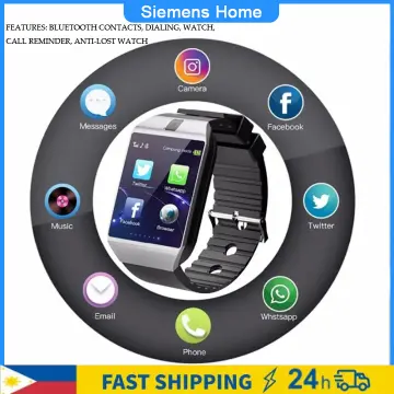 SIM Card Smartwatch Men Touch Screen Android Phone Call Camera