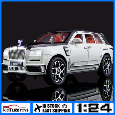 รถบรรทุก1:24 KLT Cullinan Masory SUV รถบรรทุกโมเดลรถยนต์ของเล่นอัลลอยโลหะหล่อสำหรับยานพาหนะ Kids Toys งานอดิเรกของสะสม