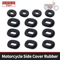 Hittime แผ่นปิดด้านข้างมอเตอร์ไซค์ยาง12ชิ้น Baut Fairing Grommets สำหรับ Honda CG125 CB 100 550K 550F 750F CB125S XL 100 125 SL