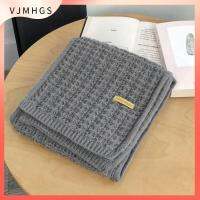 VJMHGS แฟชั่น หนา กลางแจ้ง ผ้าพันคอยาว สีทึบ วินเทจ ผ้าพันคอถัก