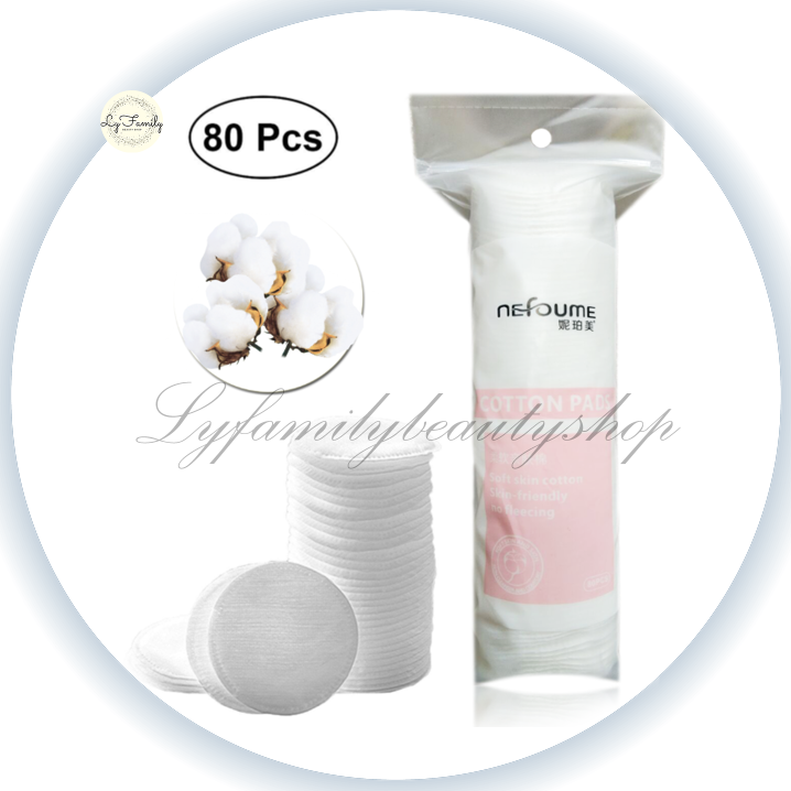 Nefoume Round Facial Cotton Pads 80pcs Multi Purpose Lazada PH