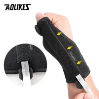 ▽✉ AOLIKES 1PC Adjustable Wrist Protector Thumbs Support With Removable Splint Sport Sprain Injury Recovery Finger Brace Wrap Strap