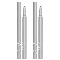 【COD】Double Tip Lower Eyelash Pencil 4Pcs Two Prong Eyeliner Lower Eyelash ปากกา กันน้ําติดทนนาน