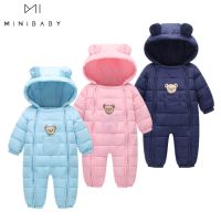 2022 Children Down Cotton Snowsuit For Boys And Girls Baby Winter Overalls Warm Clothes Long Sleeve Clothes With Zipper Infants