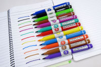 【❖New Hot❖】 zangduan414043703 ปากกาไวท์บอร์ดหลากสีที่การป้องกันทางสิ่งแวดล้อมได้อย่างง่ายดายลบออกสำนักงาน8ชิ้น