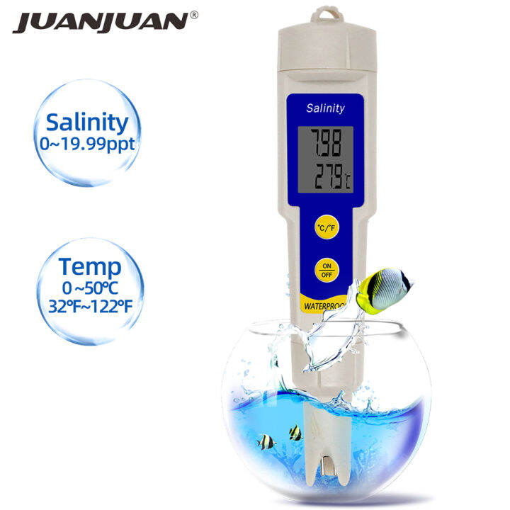 Digital Salinity Meter 2 in1 Temp Salinometer Salt Meters For Aquarium ...