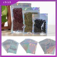 CHIZH 20PCS กันน้ำ บ้านและสวน อุปกรณ์บรรจุภัณฑ์ ถุงปิดผนึกตัวเอง ถุงเก็บอาหาร อลูมิเนียมฟอยล์ กระเป๋าใส่ขนม