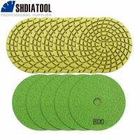 SHDIATOOL 12pcs 800 4inch Diamond resin bond concrete polishing pads Floor Renew Sanding Concrete Floor Renew Sanding Disc