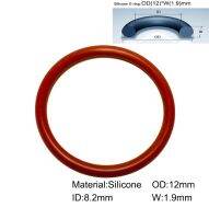 100 Buah 12Mm x 8.2Mm x 1.9Mm Silikon O Cincin Dichtung Merah Gasket Bagian Motor/Konsumen Produk