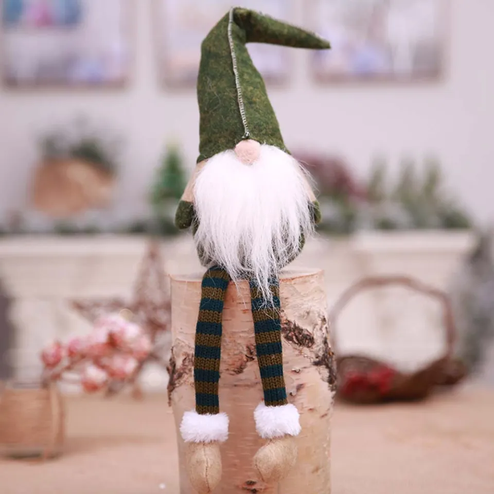 WJHUFIWE Plush Long-Legged Kids Gifts Gnome Doll Christmas Table ...
