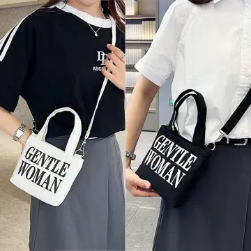Fuhao sinh viên Túi Đeo Vai Túi Xách Dễ Thương in nhãn hiệu thời trang  gentlewoman Thái Lan thư Túi vải Túi Đeo Chéo Túi Đeo Vai một bên túi tote  mini |