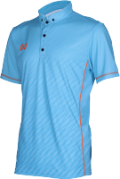 WARRIX เสื้อPOLOแบดมินตันพิมพ์ลาย WA-1608