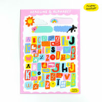 FLUFFY SUMMER ALPHABETS STICKER A6