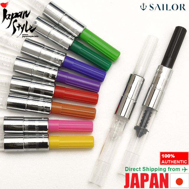 ของแท้100-amp-ผลิตในประเทศญี่ปุ่น-ตัวแปลงหมึกมาตรฐานสำหรับปากกาหมึกซึมกะลาสี14-0506สีใหม่จัดส่งจากญี่ปุ่น
