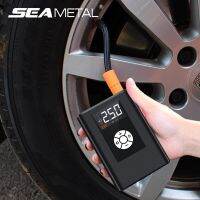 SEAMETAL Portable Car Air Compressor Wireless Wired Tire Inflator Recharge Digital 150PSI Auto Air Pump for Car Motorcycle Balls Air Compressors  Infl