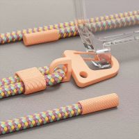 Luxury Hanging Neck Key Hook Lanyard Cell Phone Case Colorful Nylon Necklace Chain Neck Strap Belt Cord