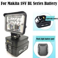 sell well feytu308 - / ไฟ LED ทำงานสำหรับ Makita 18V BL Series แบตเตอรี่ลิเธียมเครื่องมือไฟฟ้าไฟฉายน้ำท่วมความสว่างสูงโคมไฟกลางแจ้งพร้อมสวิตช์สลับ