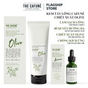 Combo Kem Tẩy Lông Olive và Serum Ức Chế Mọc Lông Arnica Cafuné triệt lông