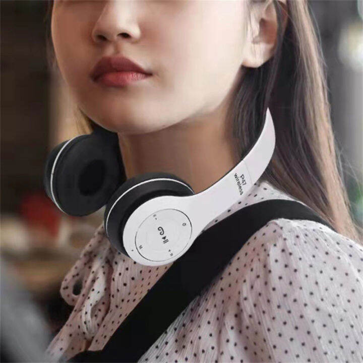 p47หูฟังไร้สาย-on-ear-หูฟังสเตอริโอเวลาเล่นอีกต่อไป-usb-ชาร์จสำหรับสมาร์ทโฟนแล็ปท็อปคอมพิวเตอร์