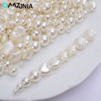 DIY 4-10mm Imitation Pearl Beads Shells Star Heart Shape Beads Round Beaded For Jewelry Making Necklace Bracelet DIY Accessories