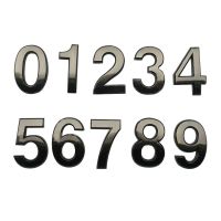 【LZ】▫❏  7cm Electroplating Brushed House Number Signs Nickel Plated Signs For Hotel Tea Room Numbers 0-9 Digital Signs