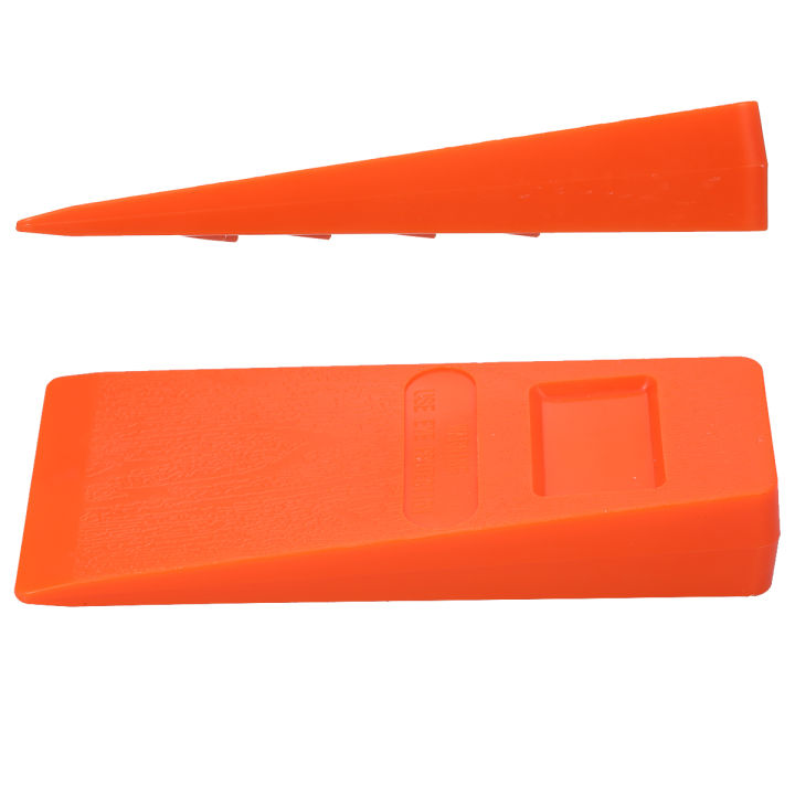 4pcs-14cm-orange-plastic-felling-wedge-felled-chock-tree-cutting-wedge-spiked-wedge-woodcutting-tool