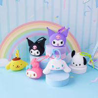 Hi Toy Sanrio พวงกุญแจ Dompet Koin การ์ตูนของฉัน Cinnamoroll Kuromi พวงกุญแจน่ารัก Pochacco Pompurin จี้รูปตัวการ์ตูนสร้างสรรค์สร้อยคอรุ่นอุปกรณ์กระเป๋าใส่หูฟังของขวัญสำหรับเด็ก